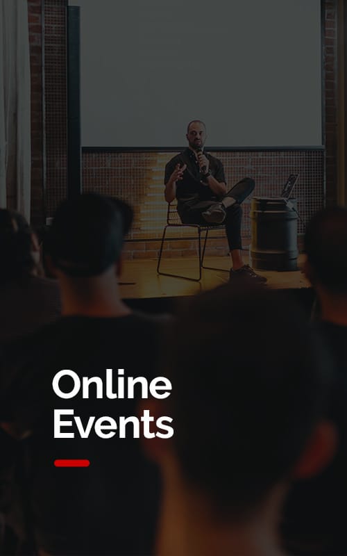 Online events banner